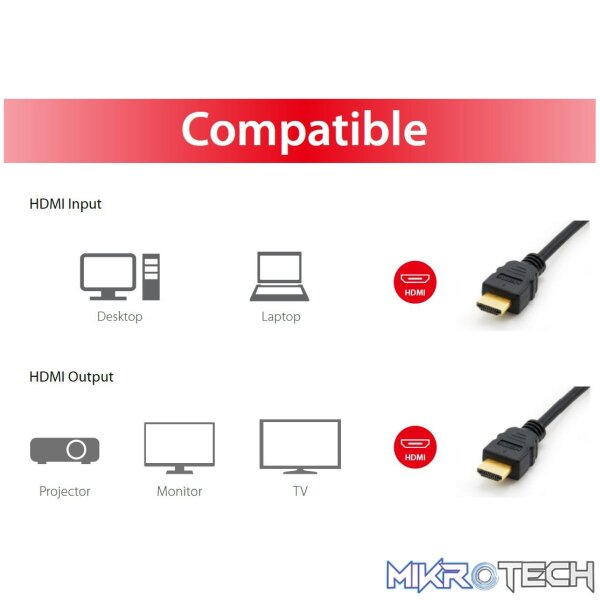 EQUIP CABLE, HDMI A - HDMI A B 1.4 - Image 3